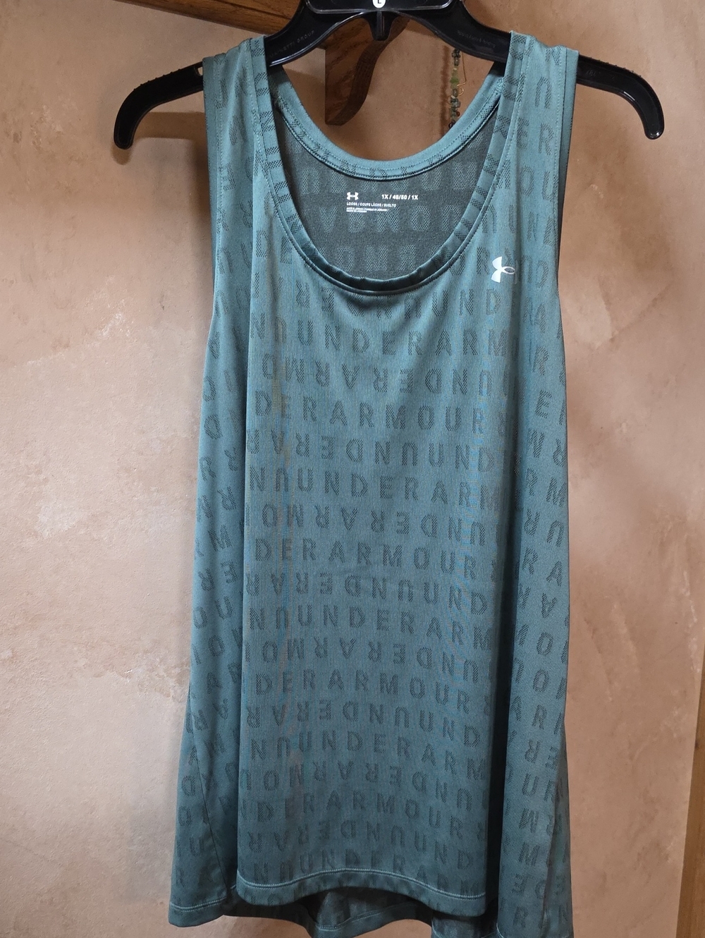 Under Armour Teal Logo Performance Tank